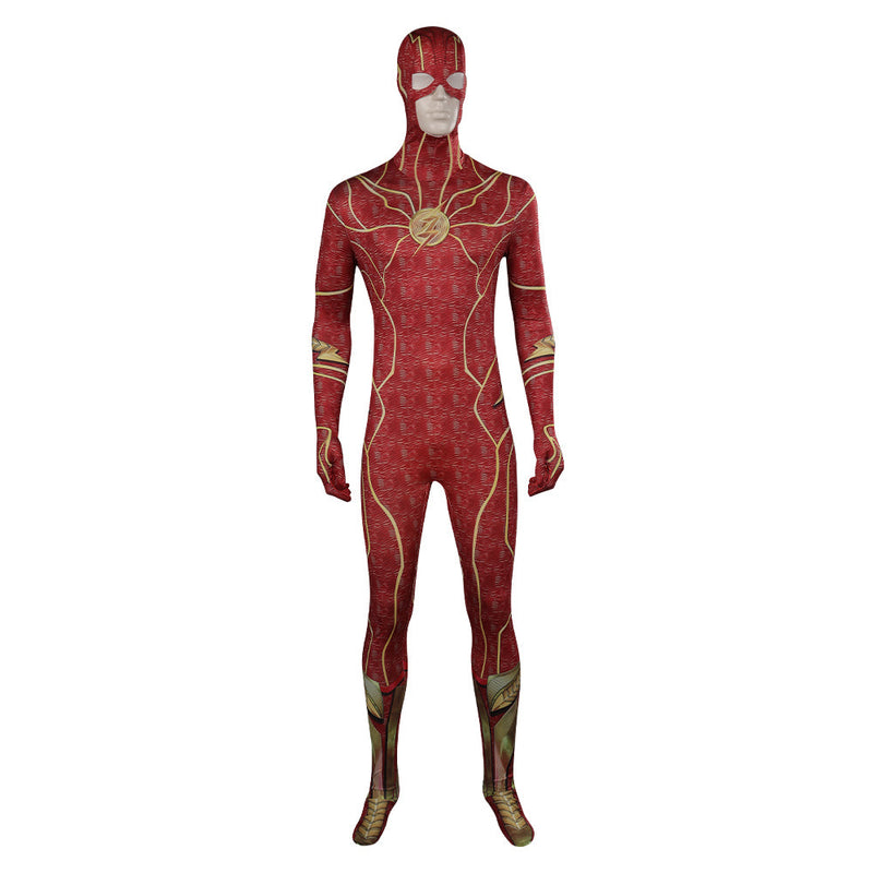 The Flash Barry Allen Jumpsuit Halloween Carnival Cosplay Costume