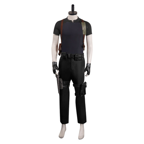 Resident Evil 4 Remake Leon S.Kennedy Cosplay Costume Halloween Carnival Party Disguise Suit