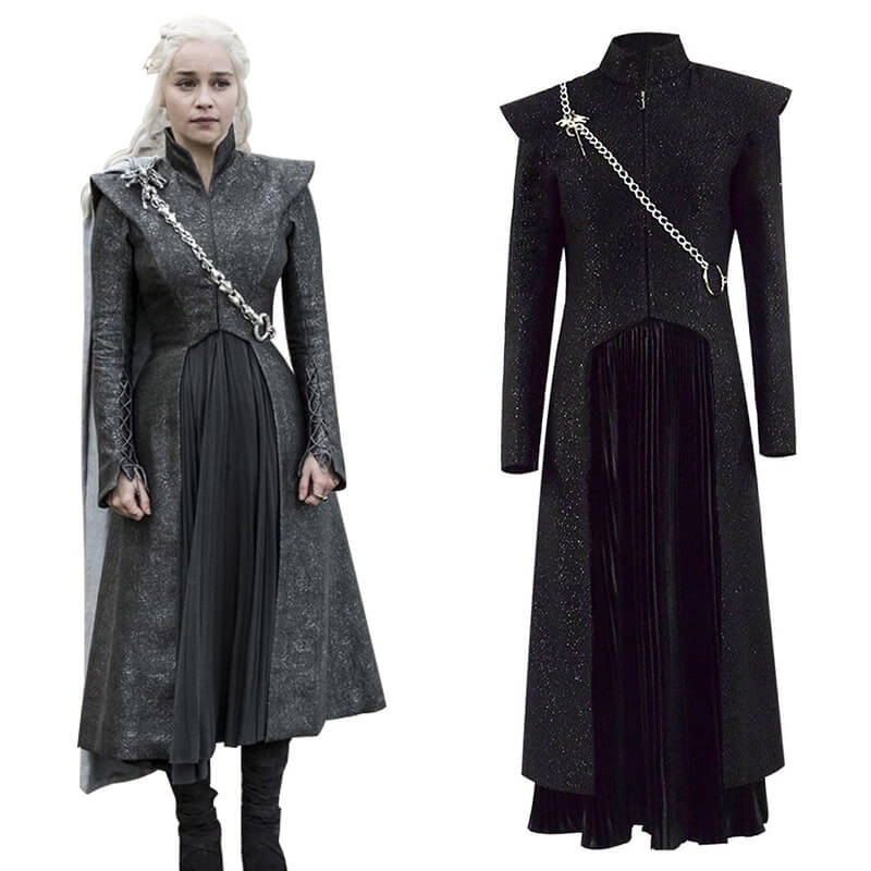 Game of Thrones Costume Mother of Dragons Daenerys Targaryen Queen Dress Suit