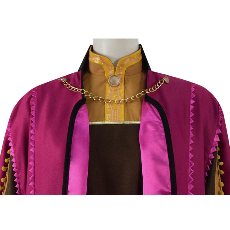 Halloween Frozen 2 Princess Anna Cosplay Costume For Adults