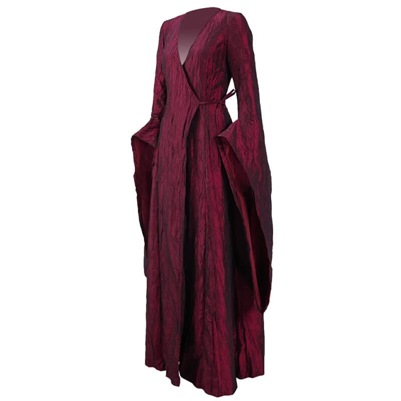 Game of Thrones Melisandre Red Long Dress Cosplay Costume Women Halloween Outfit