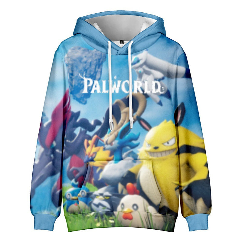 Kids Children Game Palworld Cosplay Game Peripheral Hoodie Sweatshirt