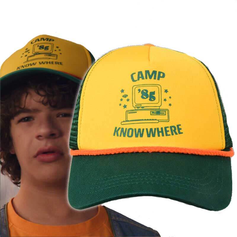 Stranger Things Adult Dustin Baseball Hat KidsCamp Know Where Adjustable Cap Cosplay