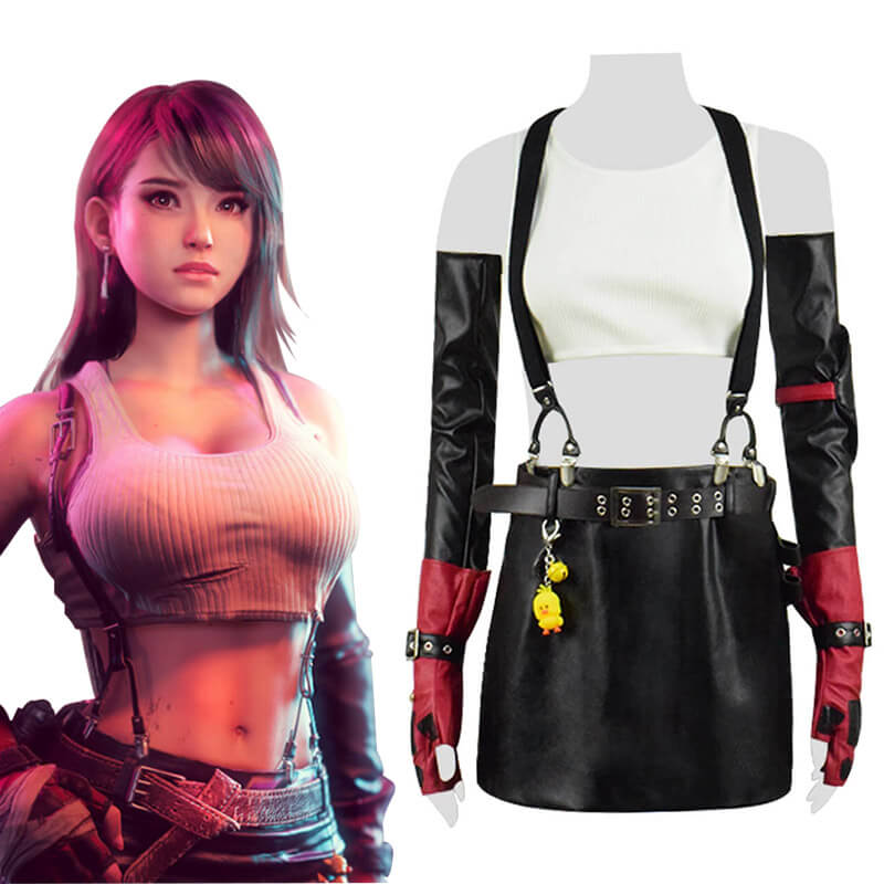 Sexy Final Fantasy VII Remake Tifa Lockhart Suit Cosplay Costume 2019 ACcosplay