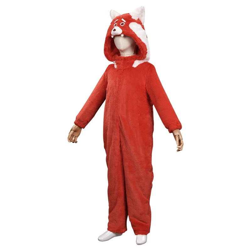 Kids Children Turning Red Mei Jumpsuit Sleepwear Cosplay Costume