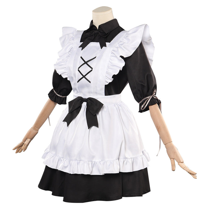 Maid Dress Black White Outfits Halloween Carnival Party Suit Cosplay Costume