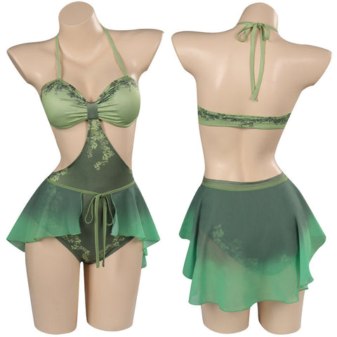 DC Poison Ivy Swimsuits Cosplay Costume Halloween Carnival Party Disguise Suit