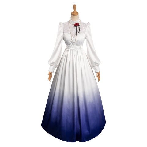 Haunted Mansion Constance Hatchaway Ghost Bride Dress Outfits Halloween Cosplay Costume