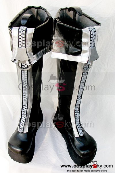 D.Gray-man Allen Walker Cosplay Black Boots Custom Made