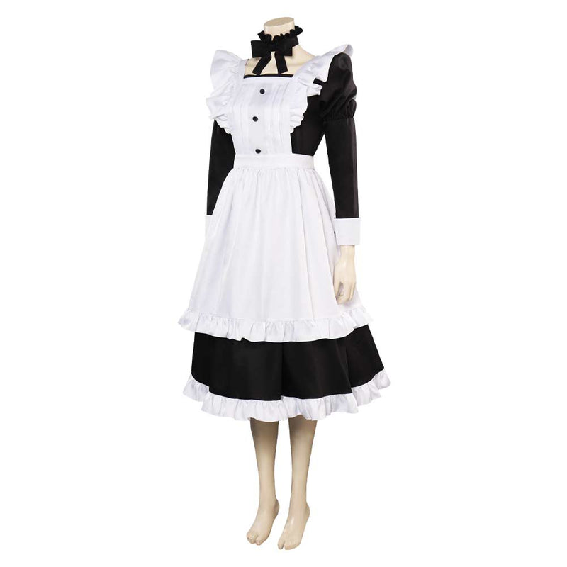 Maid Apron Dress Outfits Halloween Carnival Party Cosplay Costume