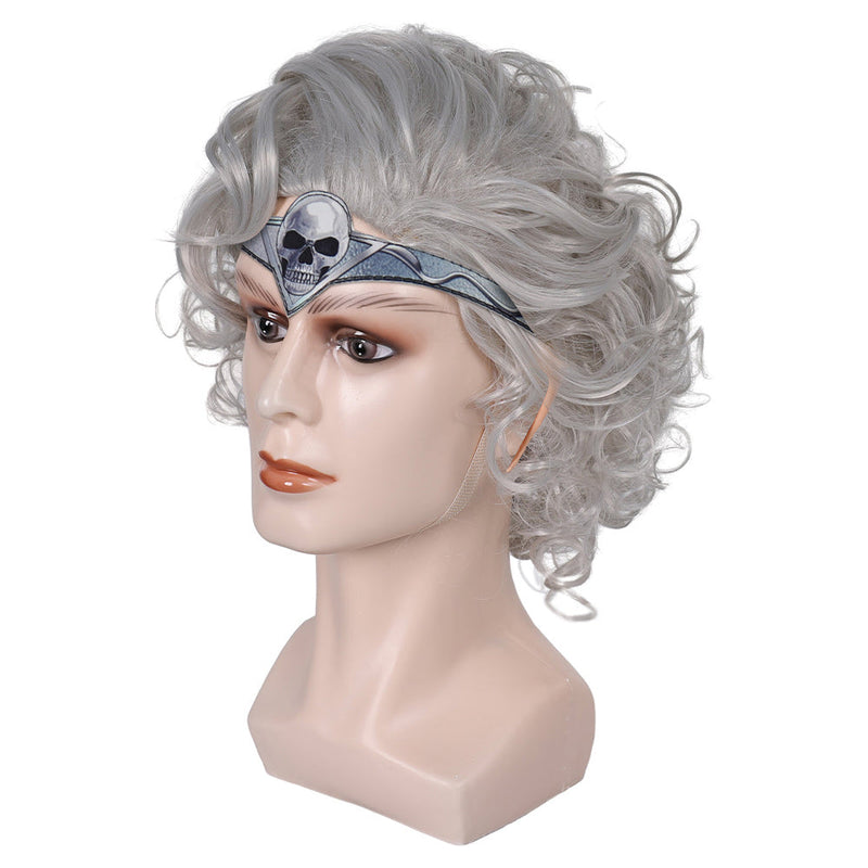 VeeGet Baldur's Gate Astarion White Cosplay Wig Headdress Elf Ears Halloween Carnival Props