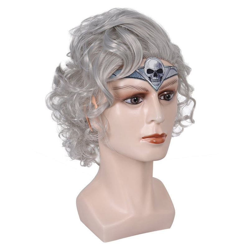 VeeGet Baldur's Gate Astarion White Cosplay Wig Headdress Elf Ears Halloween Carnival Props