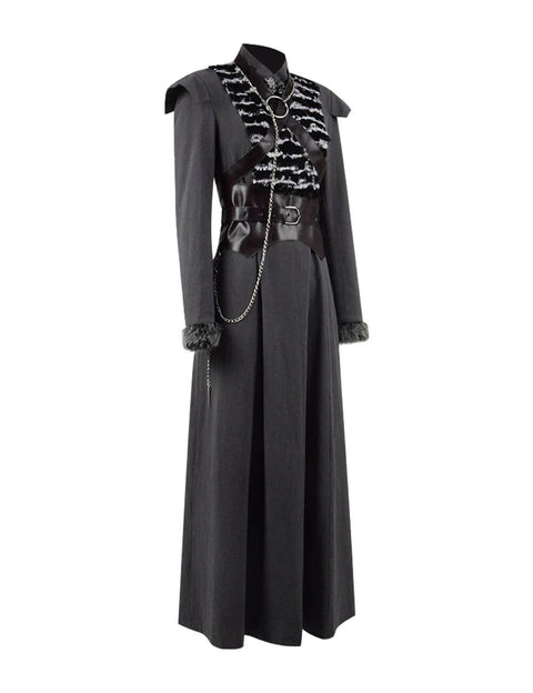 Game of Thrones Sansa Stark Dress Cape Clock Cospaly Costume Ideas For Sale