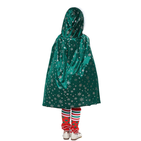 Girls‘ Christmas Tree Cosplay Kids Costume Outfits Halloween Carnival Suit